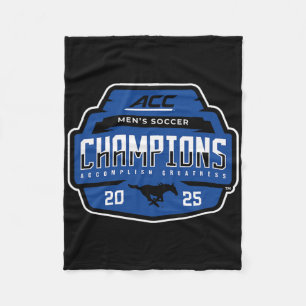 Smu Mustangs Acc Champs 2025 Men's Soccer _1 Fleece Blanket