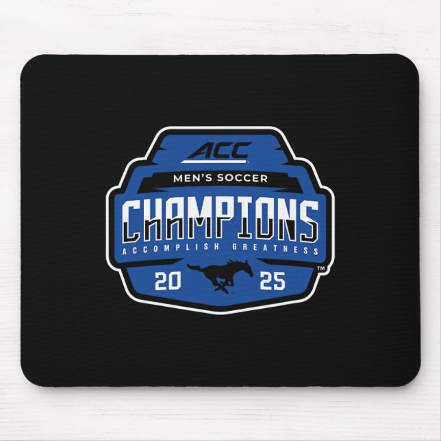 Smu Mustangs Acc Champs 2025 Men's Soccer _1  Mouse Pad (Front)
