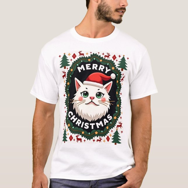 Smudge Cat Ugly Christmas Sweater  (1) (Front)