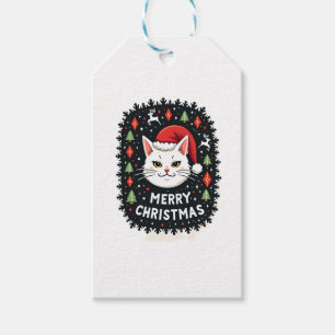 Smudge Cat Ugly Christmas Sweater (2) Gift Tags