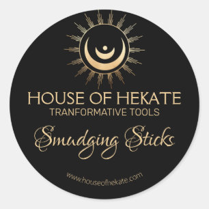 Smudging Sticks Moon Labels