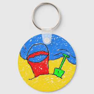 Smudgy Beach Keychain