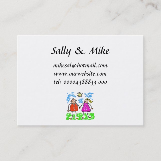 Smudgy Parents Business Cards (Front)