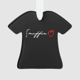 Smuffin Love Smut Mark Black Ornament