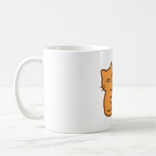 Smug Cat Hugging Mahjong Tile Coffee Mug