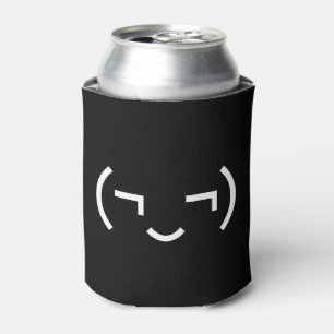 Smug Emoticon (¬‿¬) Japanese Kaomoji Can Cooler