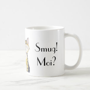 'Smug! Moi?' mug design