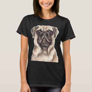 Smug Pug - Original Pug Dog Hand Painted Watercolo T-Shirt