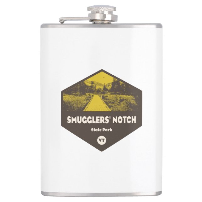 Smugglers' Notch State Park Vermont Hip Flask (Front)