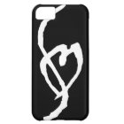 Smut Mark White on Black iPhone 5c Case