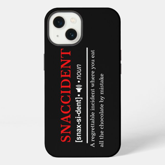 Snaccident - Customizable Dictionary Definition iPhone Case (Back)