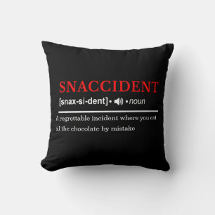 Snaccident - Customizable Dictionary Definition Throw Pillow