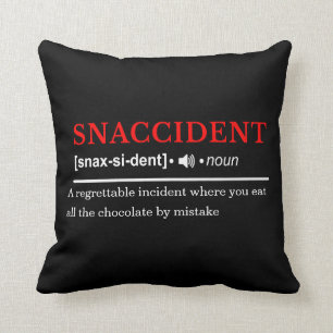 Snaccident - Customizable Dictionary Definition Throw Pillow