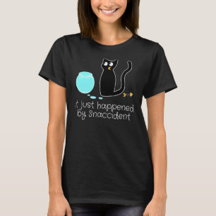 Snaccidents Happen Goldfish Prone Cat Fish Sceleto T-Shirt