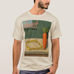 Snack Attack! Carrot Artwork Vintage T-Shirt