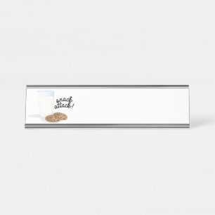 Snack Attack Desk Name Plate