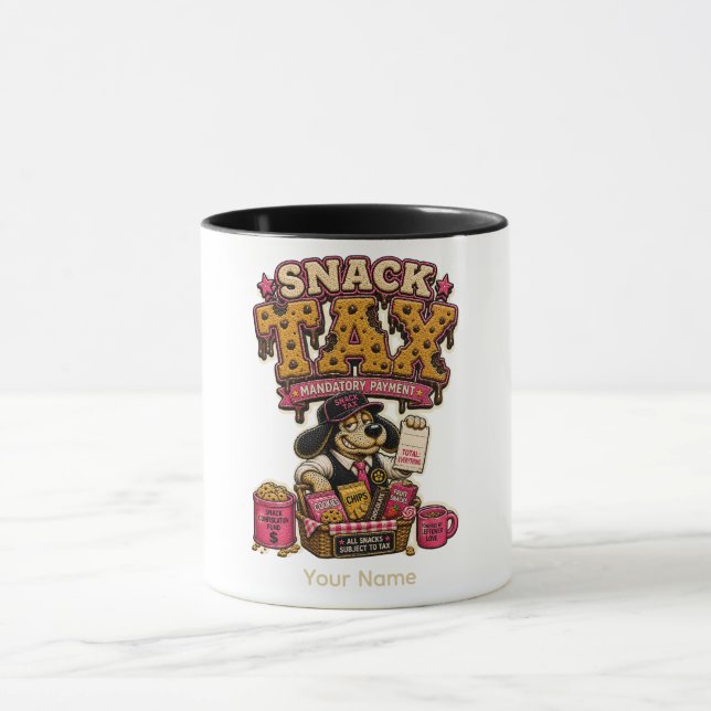 Snack Attack Hungry Mode Personalized Funny Mug (Center)