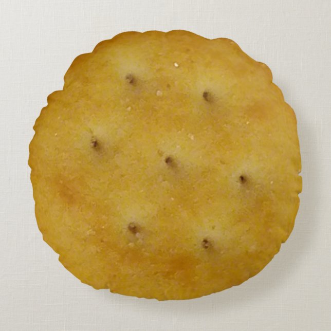 Snack Cracker Round Pillow (Front)