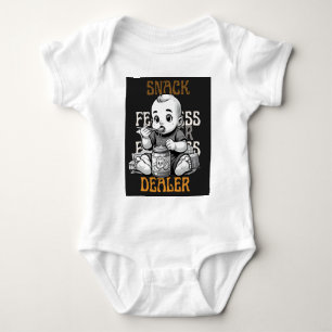 Snack Dealer in Training" – Future Foodie Alert! Baby Bodysuit