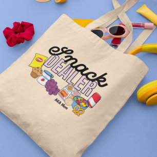 Snack Dealer Mom Life Funny Tote Bag