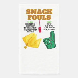 Snack Fouls for Party Goers Napkin