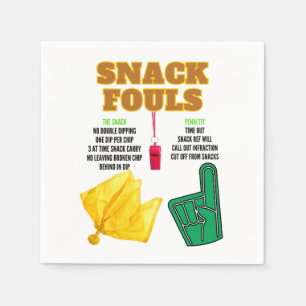 Snack Fouls for Party Goers Napkin