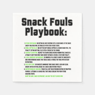 Snack Fouls Playbook Napkin