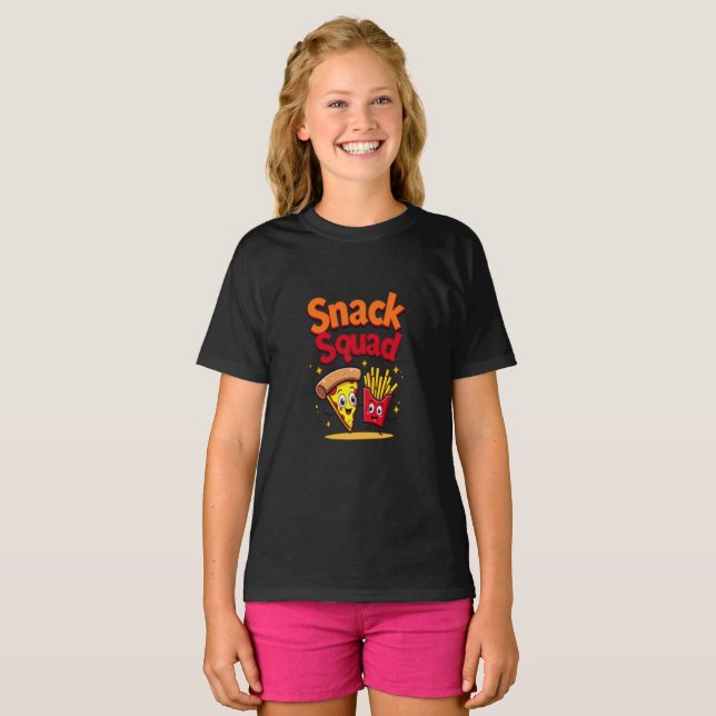 Snack Squad - Fun Kids' T-Shirt (Front Full)
