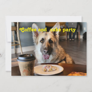 Snack time coffee invitations