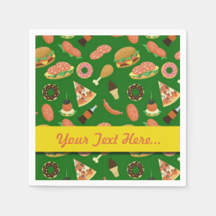 Snack Time Green Picnic Napkins