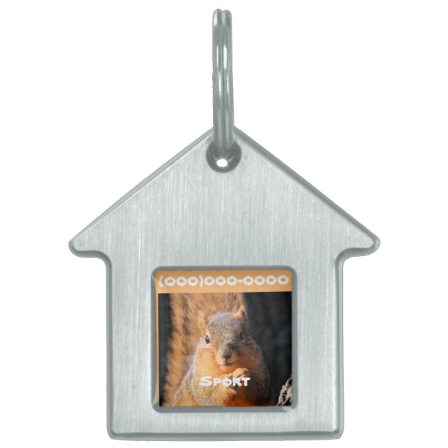 Snack time pet ID tag (Front)