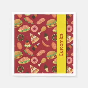 Snack Time Red Picnic Napkins