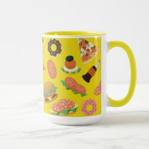 Snack Time Yellow Coffee Mug