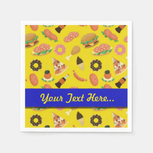 Snack Time Yellow Picnic Napkins