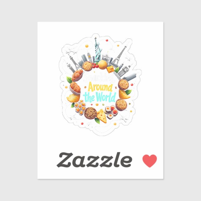 Snacking Around The World Fast Food Travel Travele (Sheet)