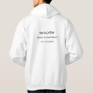 Snackish Hoodie for Snack Lovers – Funny Foodie Ba