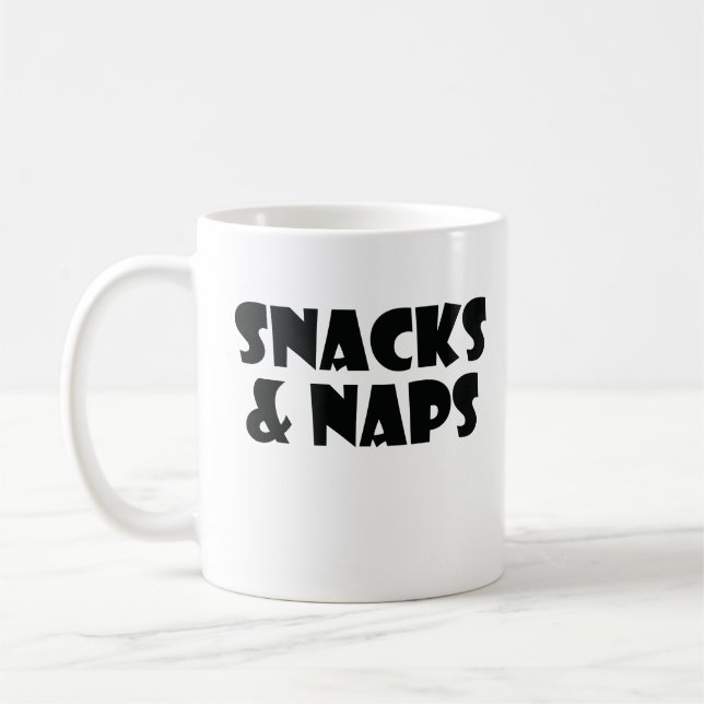 Snacks And Naps  Coffee Mug (Left)
