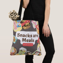 Snacks Are Meals Tote Bag – Funny Everyday Shopper