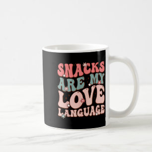 Snacks Are My Love Language Valentine Day Kids Boy Coffee Mug