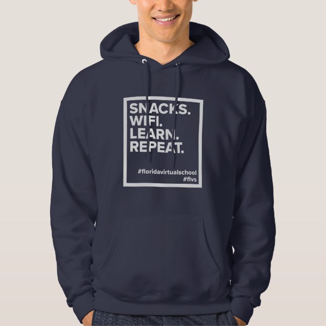 Snacks FLVS. Wifi. Apprenez. Recommencer. Sweat -  (Devant)