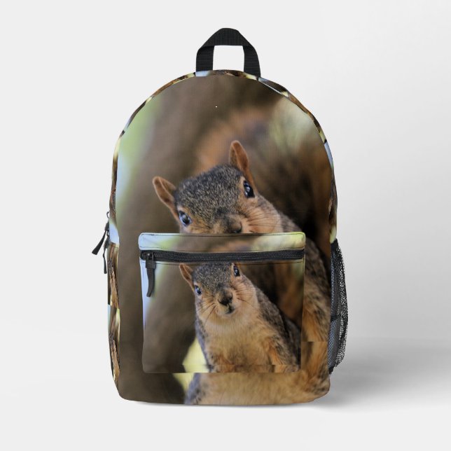 Snacks! I love snacks! Printed Backpack (Front)