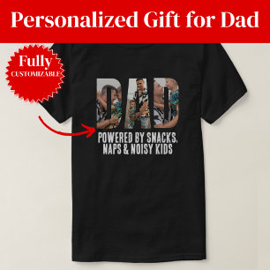 Snacks Naps Noisy Kids Dad Gift T-Shirt