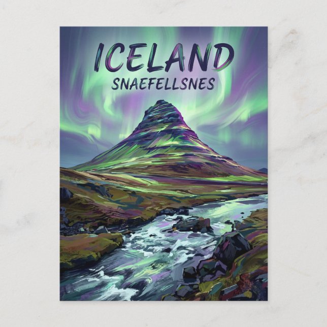 Snaefellsnes Iceland Postcard (Front)