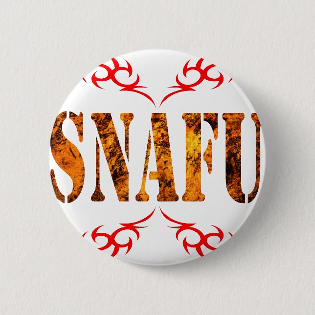 SNAFU 2 INCH ROUND BUTTON (Front)