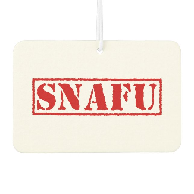 SNAFU AIR FRESHENER (Front)