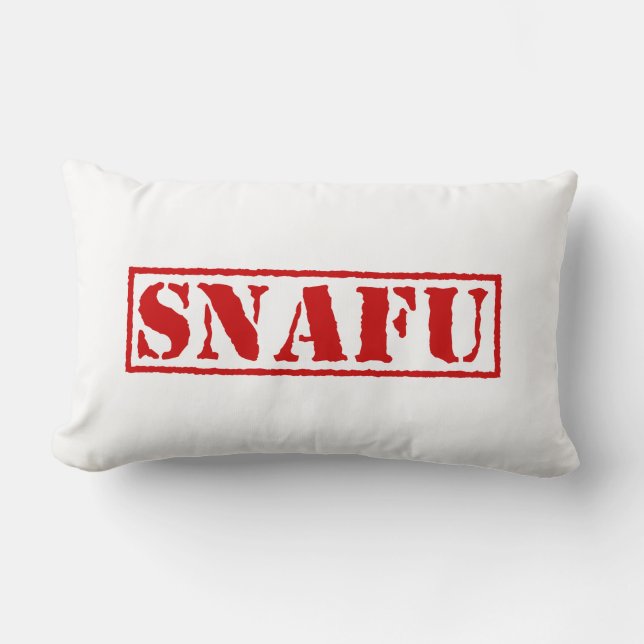 SNAFU LUMBAR PILLOW (Front)