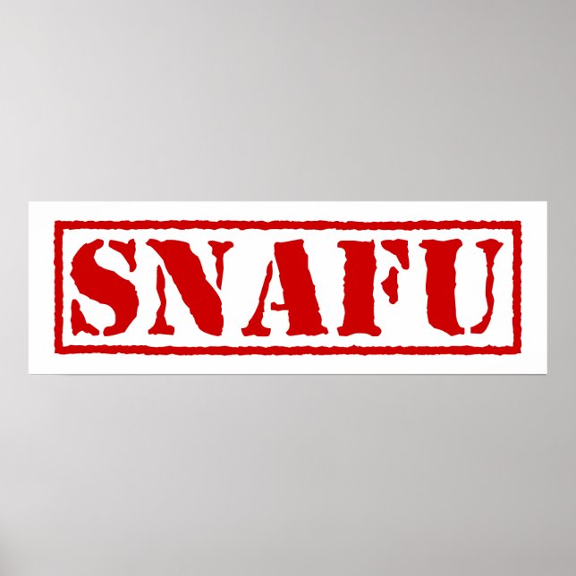 SNAFU POSTER (Front)
