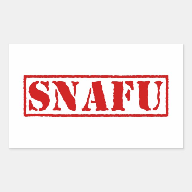 SNAFU STICKER (Front)