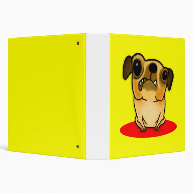 Snaggle Tooth Pug Binder (Background)