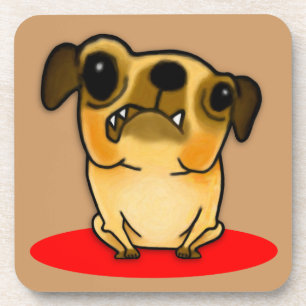 Snaggle Tooth Pug Coaster